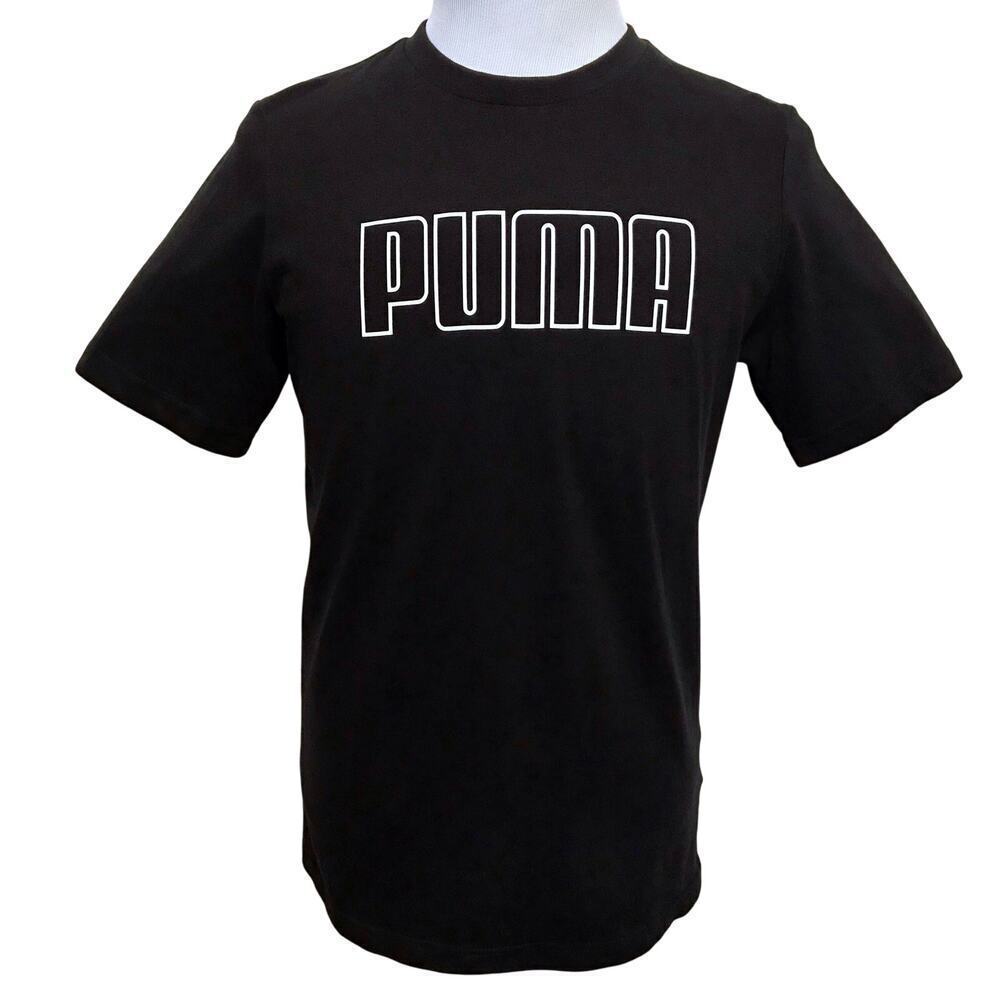 Puma NWT Short Sleeves Black Graphic Shirt Men M